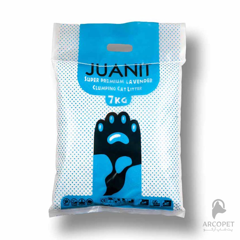 خاک گربه ژوانیت مدل سوپرپرمیوم رایحه لوندر 7 کیلوگرم