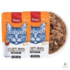 پوچ گربه ونپی با طعم مرغ و ماهی