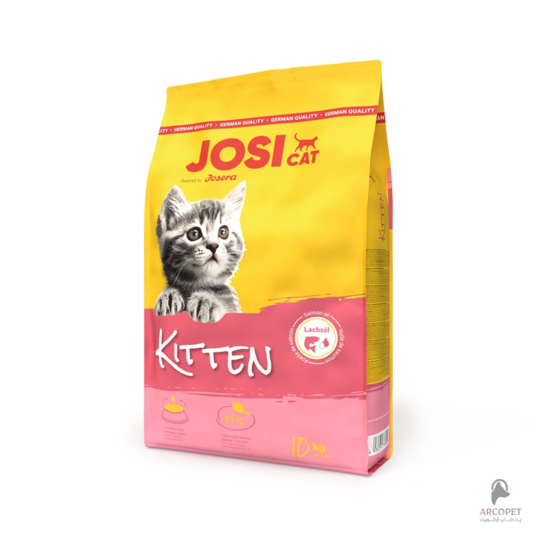 غذای خشک بچه گربه جوسی کت کیتن با طعم مرغ Kitten وزن 10 کیلوگرم