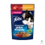 پوچ گربه فلیکس با طعم مرغ و گوشت گوساله در ژله وزن 75 گرم – روسیه