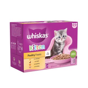 پوچ مولتی پک بچه گربه ویسکاس با طعم مرغ در ژله