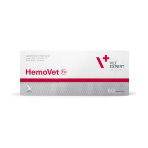 مکمل خونساز سگ وت اکسپرت HemoVet تعداد 60 عددی