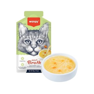 سوپ گربه ونپی با طعم مرغ و هویج و کدو