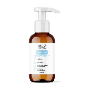 قطره پوست و موی سگ داگز لایف Skin & Coat وزن 200 میلی لیتر