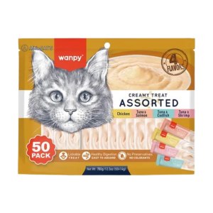 بستنی گربه ونپی مرغ و ماهی بسته 50 عددی