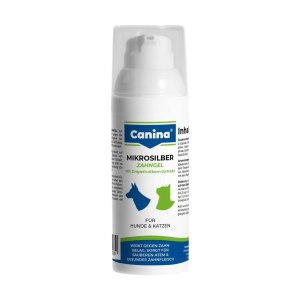 ژل دندان سگ و گربه کنینا Canina Microsilver Dental Gel وزن 50 میلی لیتر