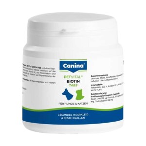 قرص بیوتین سگ و گربه کنینا Canina Petvital Biotin Tabs تعداد 50 عددی