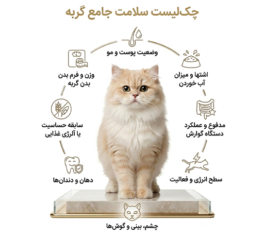 ارزیابی وضیعت سلامت گربه