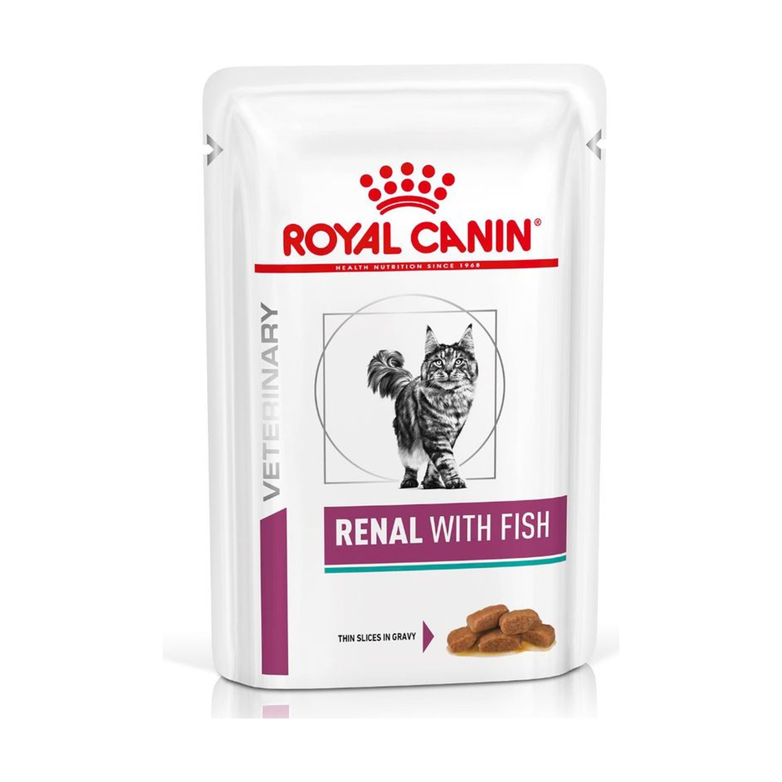 پوچ گربه رویال کنین رنال طعم ماهی ۸۵ گرمی Renal with Fish