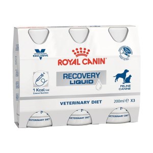 پک 3تایی مایع ریکاوری سگ و گربه رویال کنین Recovery Liquid وزن 200 میلی‌لیتر