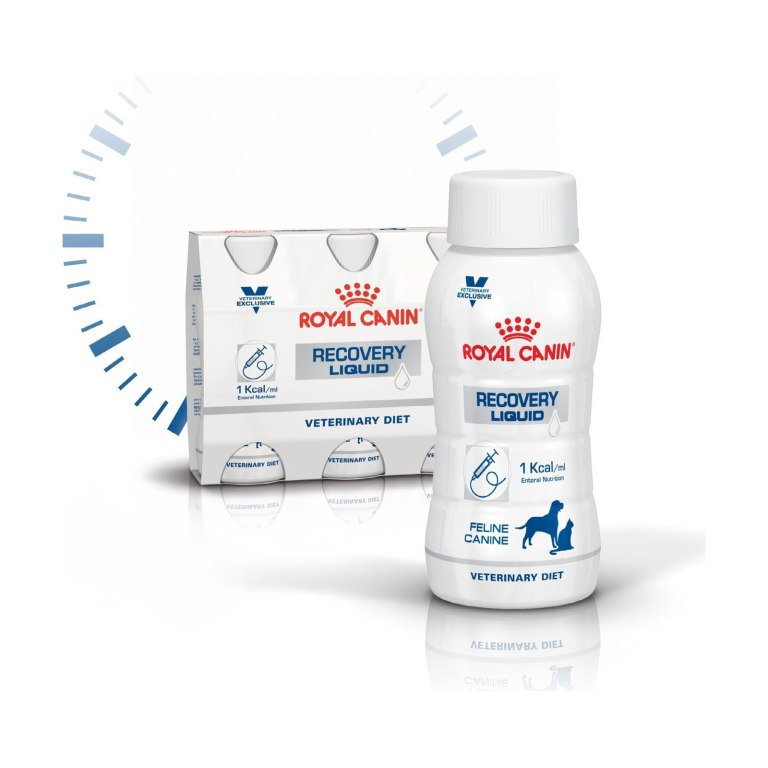 پک 3تایی مایع ریکاوری سگ و گربه رویال کنین Recovery Liquid وزن 200 میلی‌لیتر