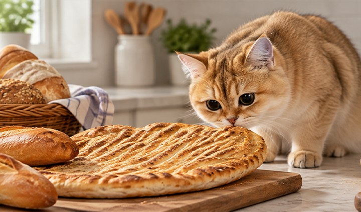 نان برای گربه؛ آیا خوردن نان مفید است یا سمی؟
