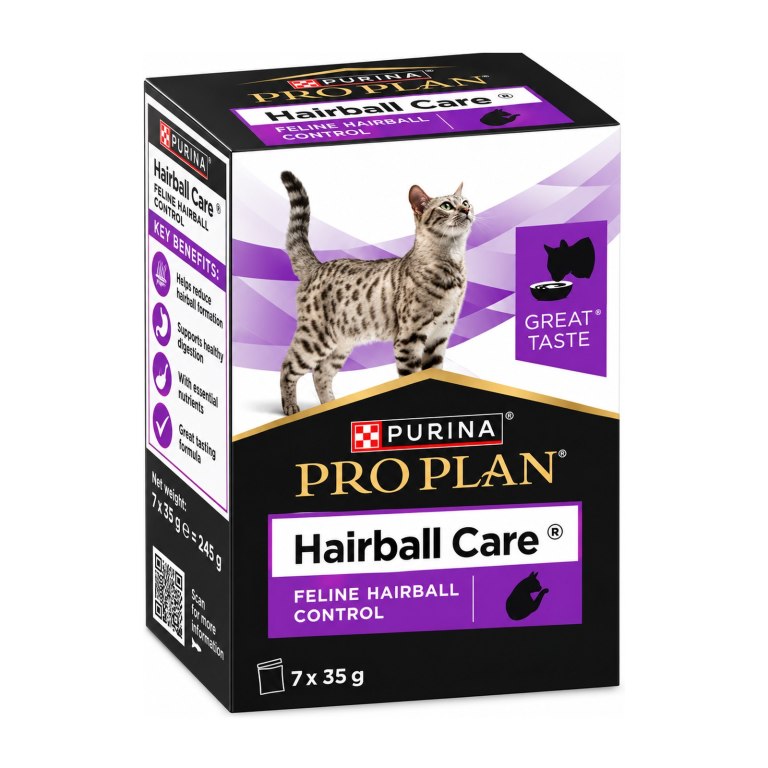 مکمل گربه پرو پلن هیربال Hairball Care تعداد 7 ساشه 35 گرمی
