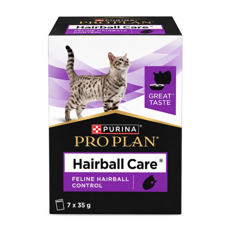 مکمل گربه پرو پلن هیربال Hairball Care تعداد 7 ساشه 35 گرمی