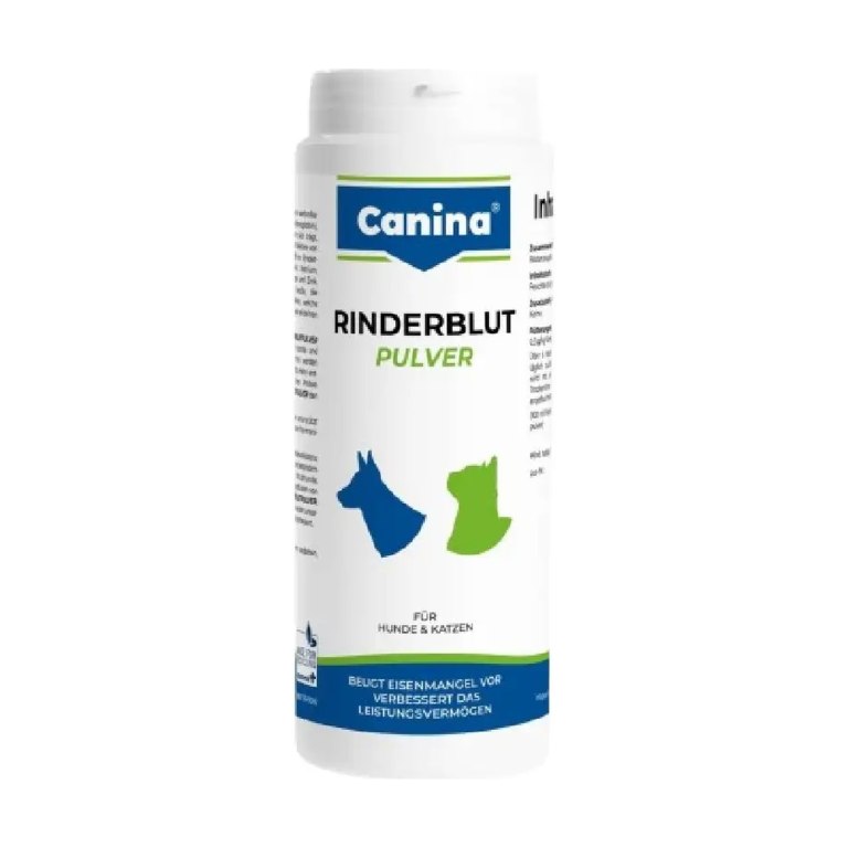 پودر خون گاو سگ و گربه کنینا Canina Bovine Blood Powder وزن 500 گرمی