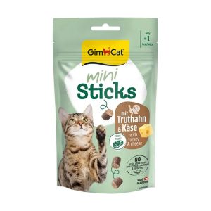 تشویقی گربه جیم کت Mini Sticks بوقلمون و پنیر 50 گرمی